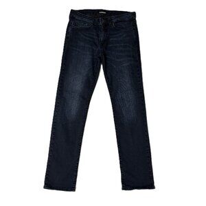Express‎ Hyper Stretch Slim Straight Jeans Men’s 32x34 Dark Wash Stretch Denim